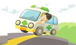 Cartoon Ambulance Slide image