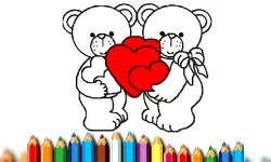 Happy Valentines Day Coloring image