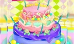 Little Girl Birthday Cake image