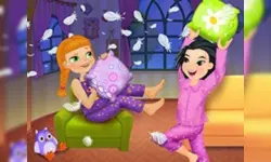 Crazy Pillow Fight Sleepover Party image