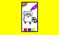 SpobgeBob Halloween Coloring Book image