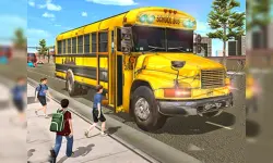 Real School Bus Driving image