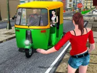 Public Tricycle Rickshaw Driver image
