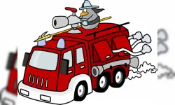 Cartoon Trucks Slide image