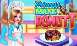 PRINCESS MAKE DONUT COOKING image