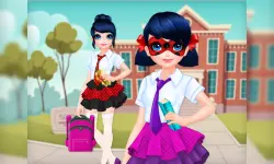 Dotted Girl Back To School image