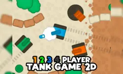 1 2 3 4 Player Tank Game 2D image