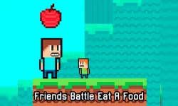 Friends Battle Eat A Food image