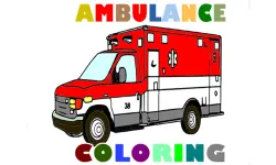 Ambulance Trucks Coloring Pages image