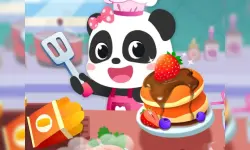 Baby Panda Breakfast Cooking image