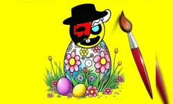 Sprunki Easter Coloring image