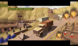 Army Car Truck Transport Game image