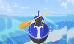 Rowing boat 3d image