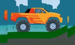 Monster Truck Hill Driving 2D image